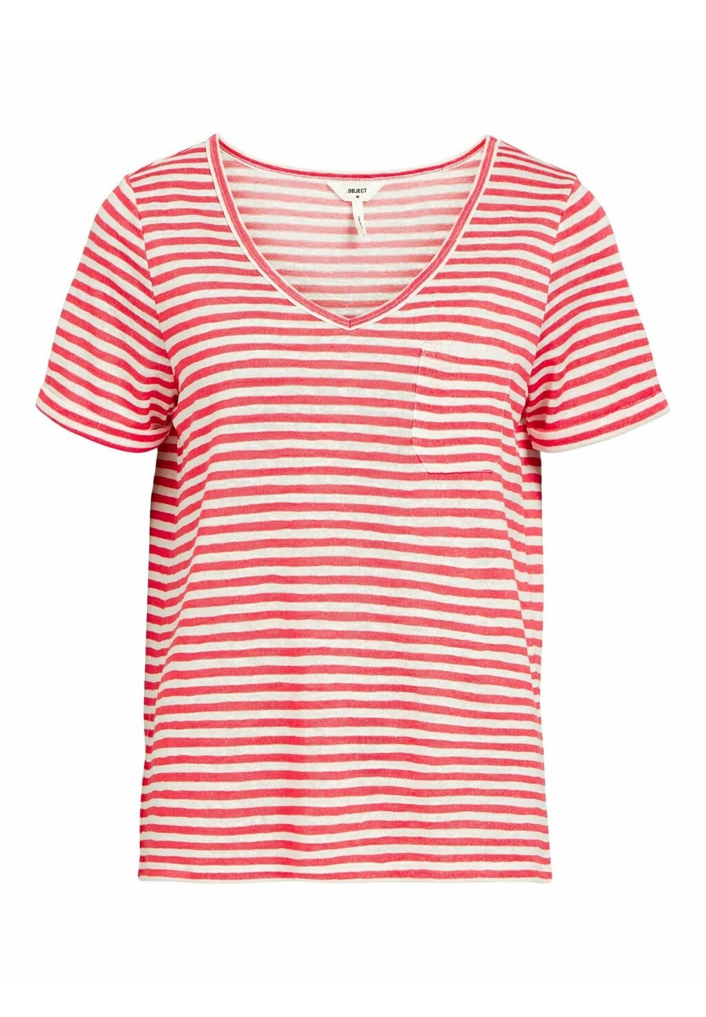 

Базовая футболка Objtessi Ss V-Neck Noos Object, розовый