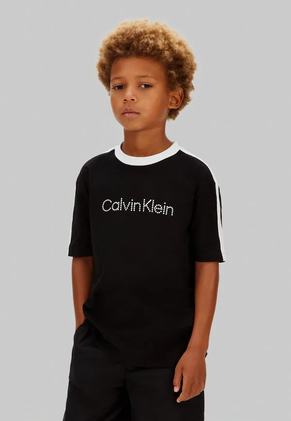 Футболка с принтом в виде ленты Calvin Klein Jeans, Black