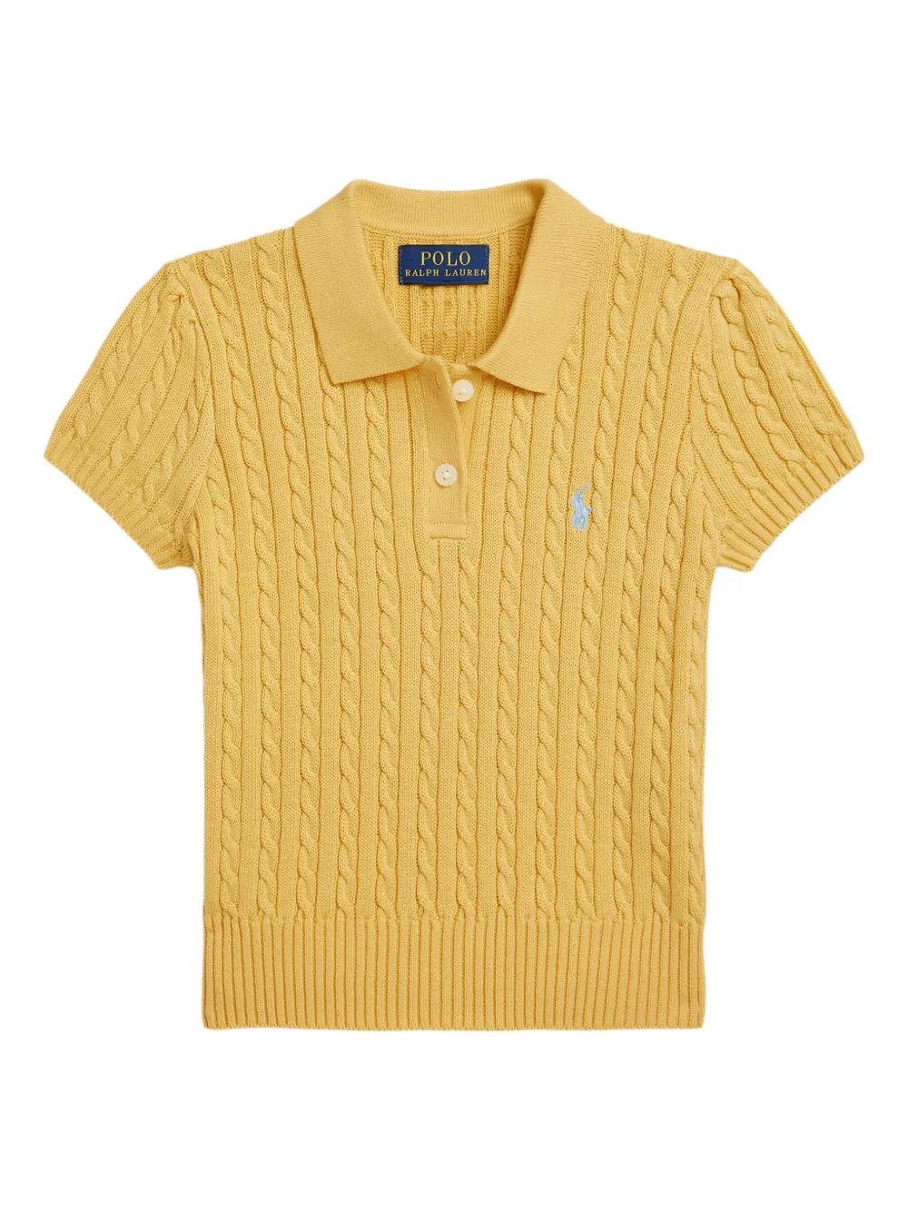 

Рубашка поло фактурной вязки POLO RALPH LAUREN KIDS, желтый