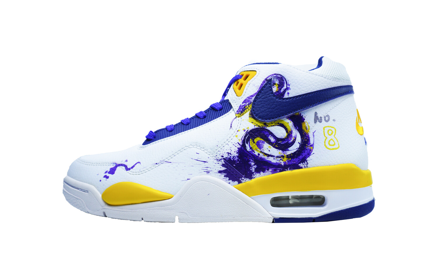 

Кроссовки Nike Flight Legacy Vintage Basketball Shoes Men Mid-top Blue, белый