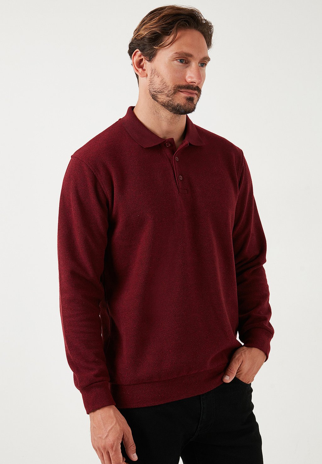 

Топ с длинными рукавами REGULAR FIT Buratti, бордовый