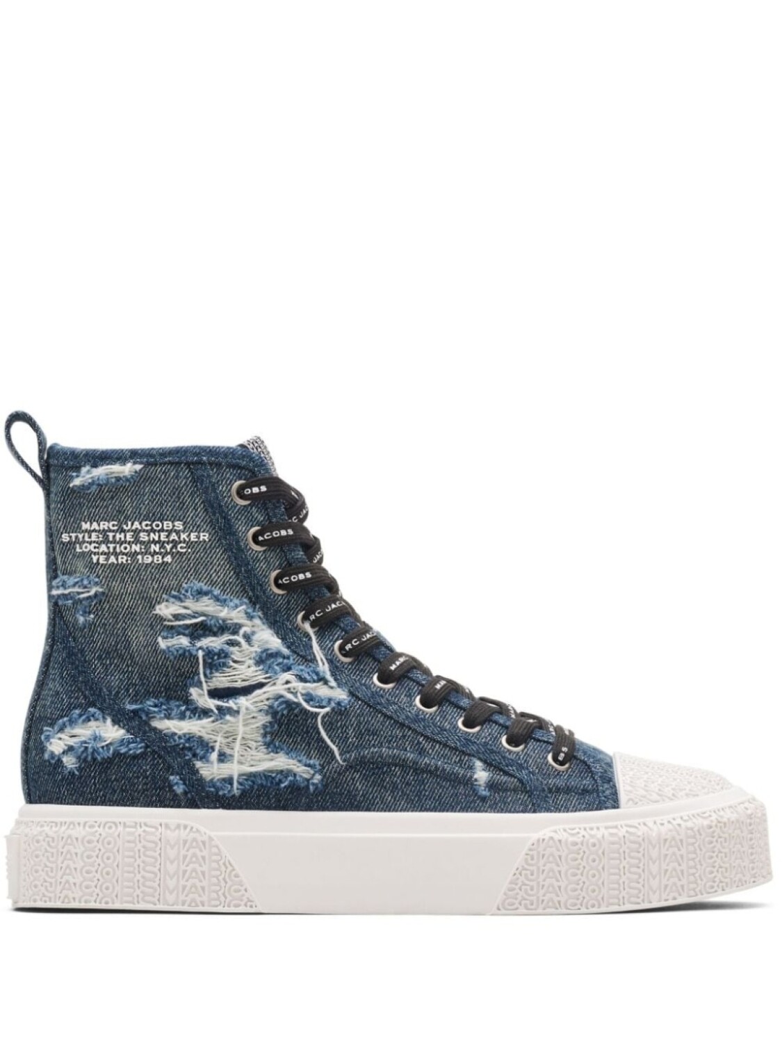 

Кроссовки Marc Jacobs The Rip And Tear Denim High Top, синий