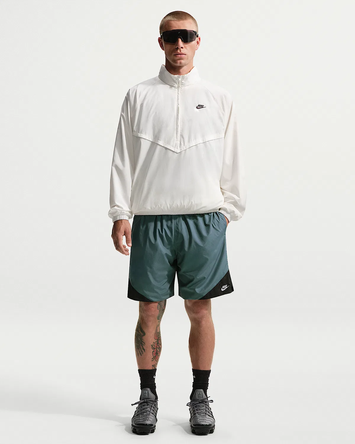 Мужские шорты Nike Windrunner, Mineral Slate/Black/White