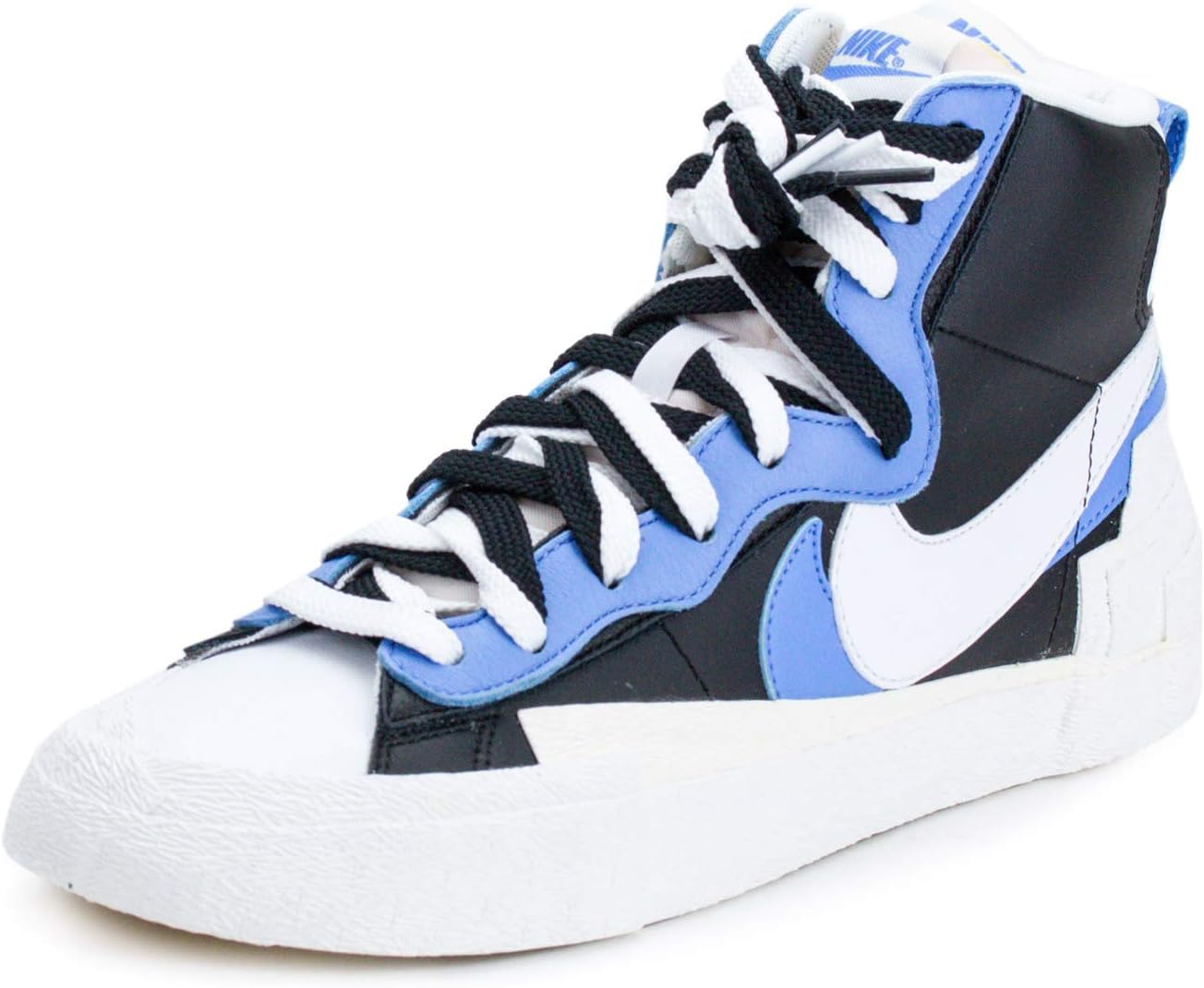 

Кроссовки Sacai Blazer Mid by Nike - Black, White, University Blue, Sail, Black/White-University Blue