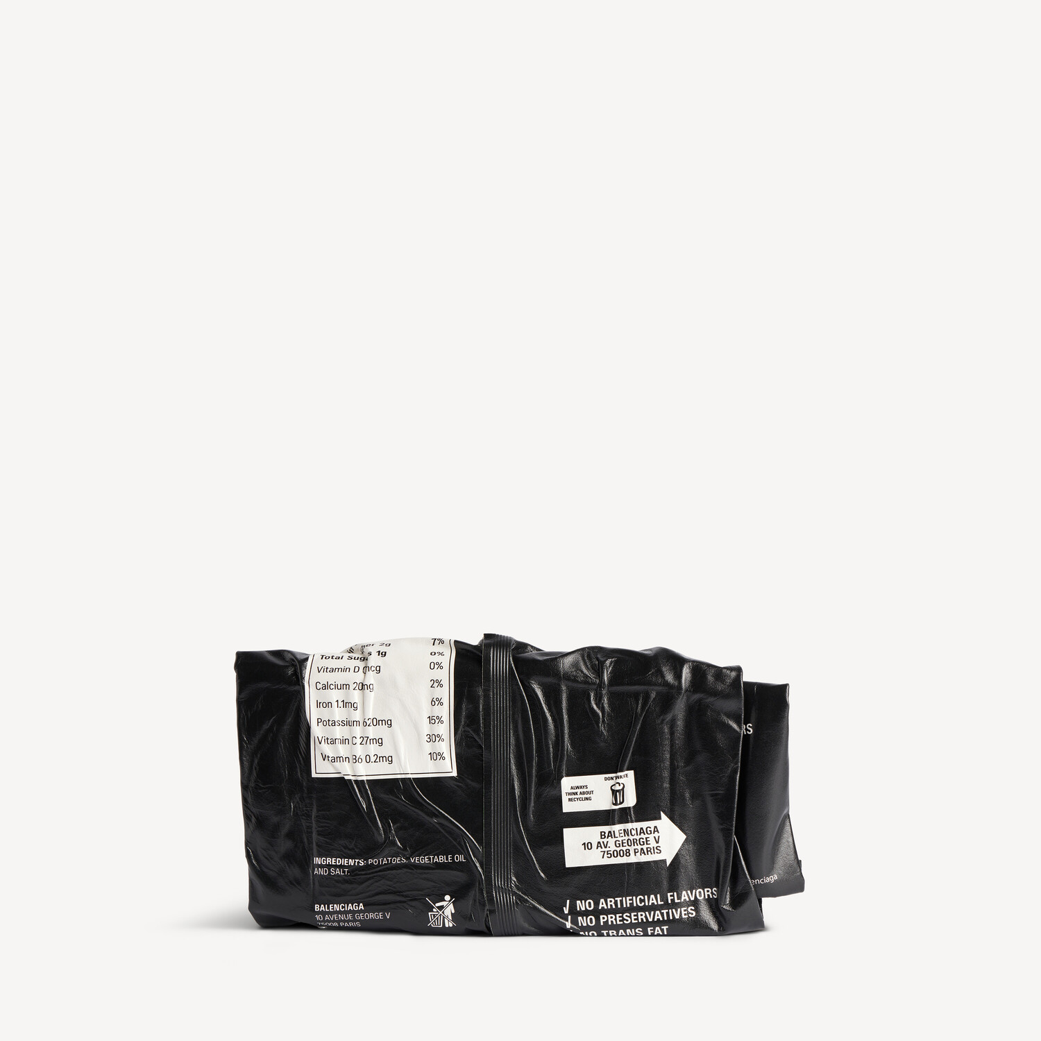 Клатч-кошелек chips в черном цвете BALENCIAGA, черный — фото 2