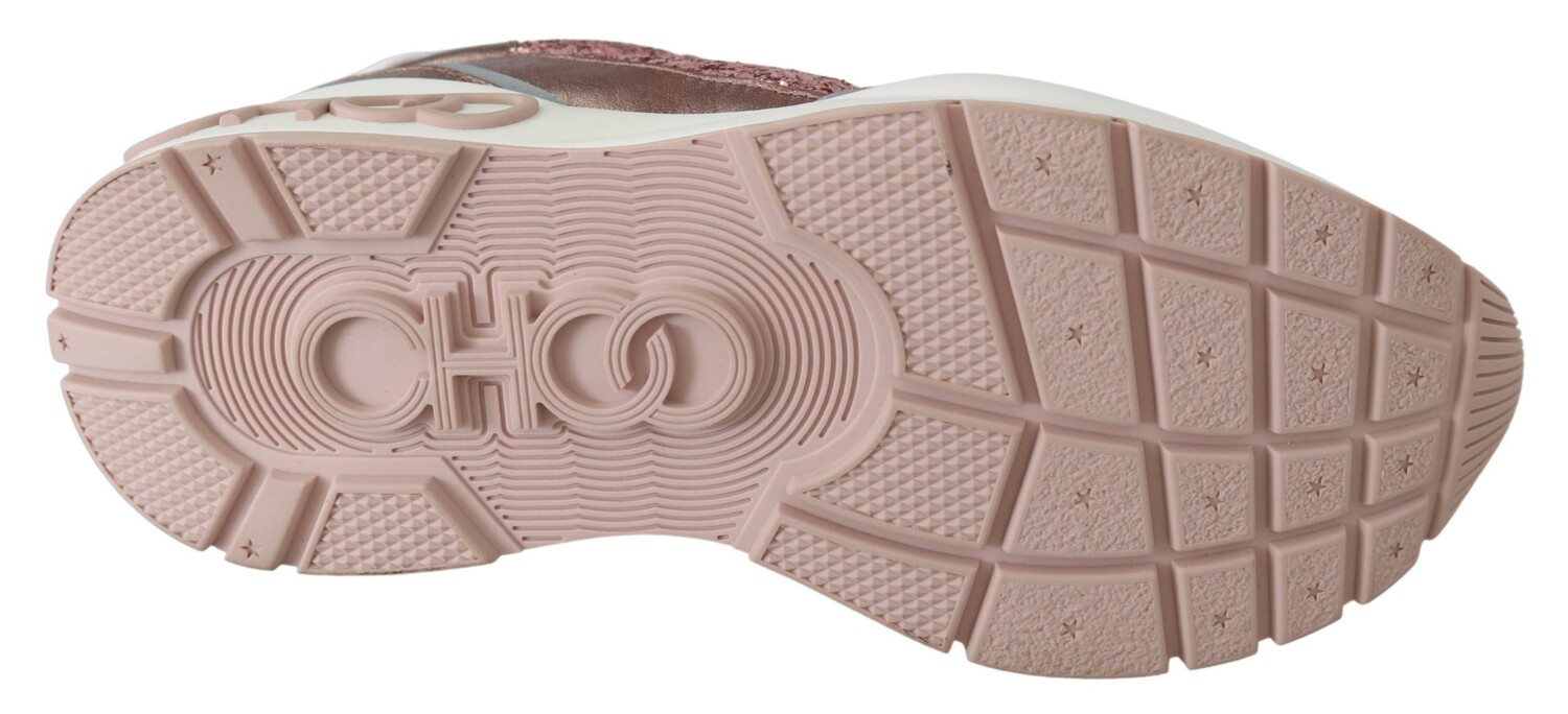 Женские блестящие кроссовки Jimmy Choo Candyfloss Euphoria, розовый