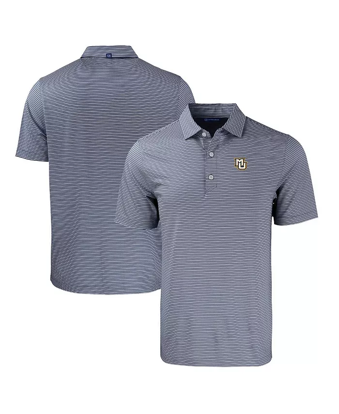 

Мужская растягивающаяся поло Forge Eco Double Stripe Marquette Golden Eagles Cutter & Buck, мультиколор
