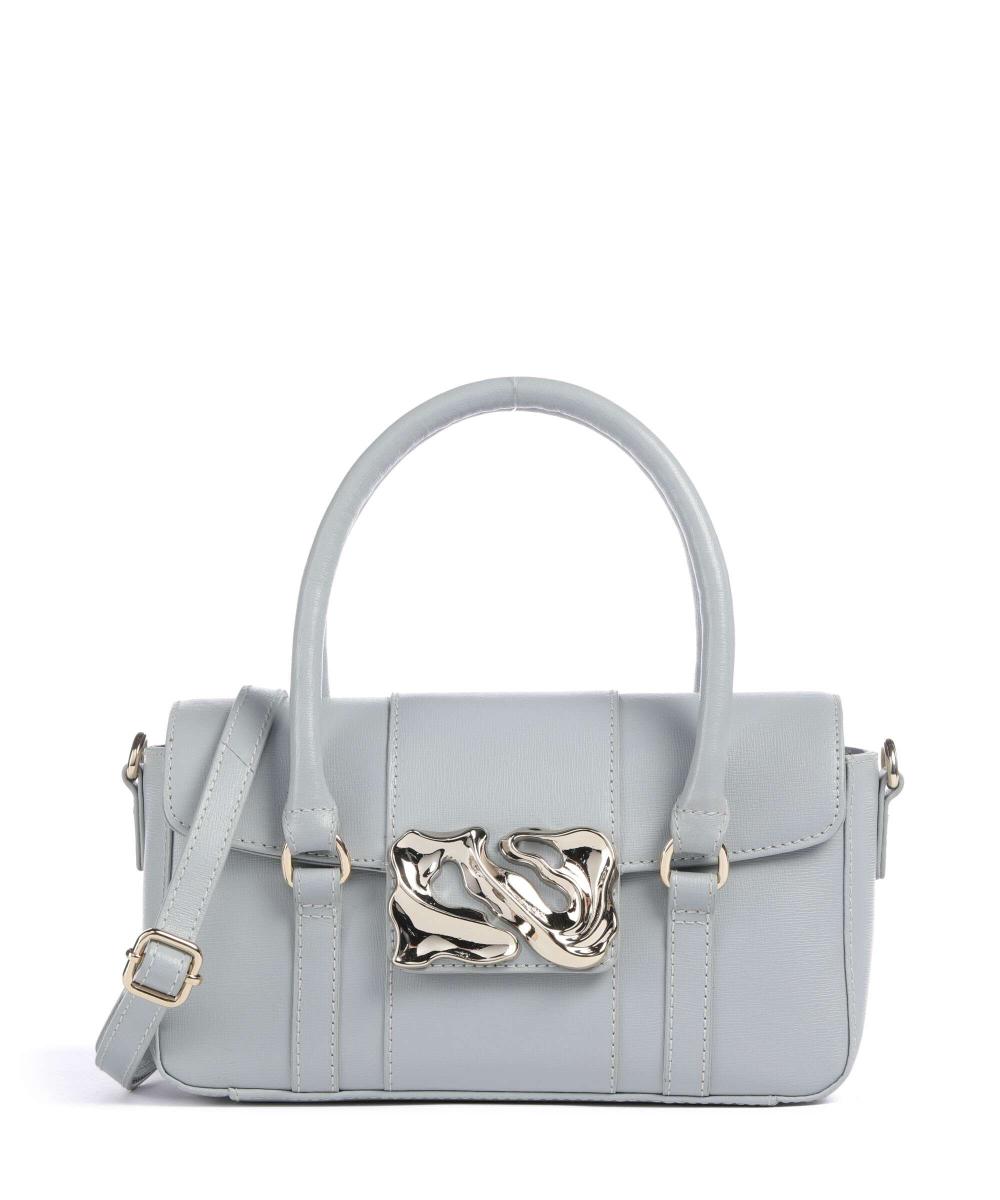 

Сумочка Florence small maggie icon из сафьяновой кожи Núnoo, серый