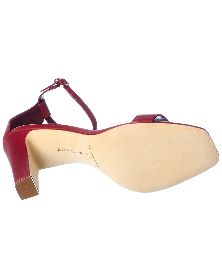 Кожаные сандалии Manolo Blahnik Ressata 105, красный