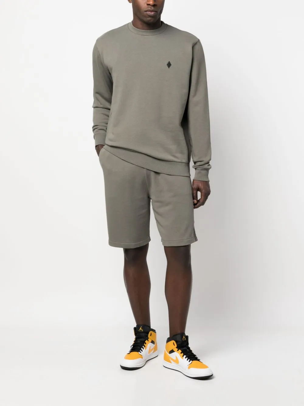 

Шорты Cross Basket из джерси Marcelo Burlon County of Milan, зеленый