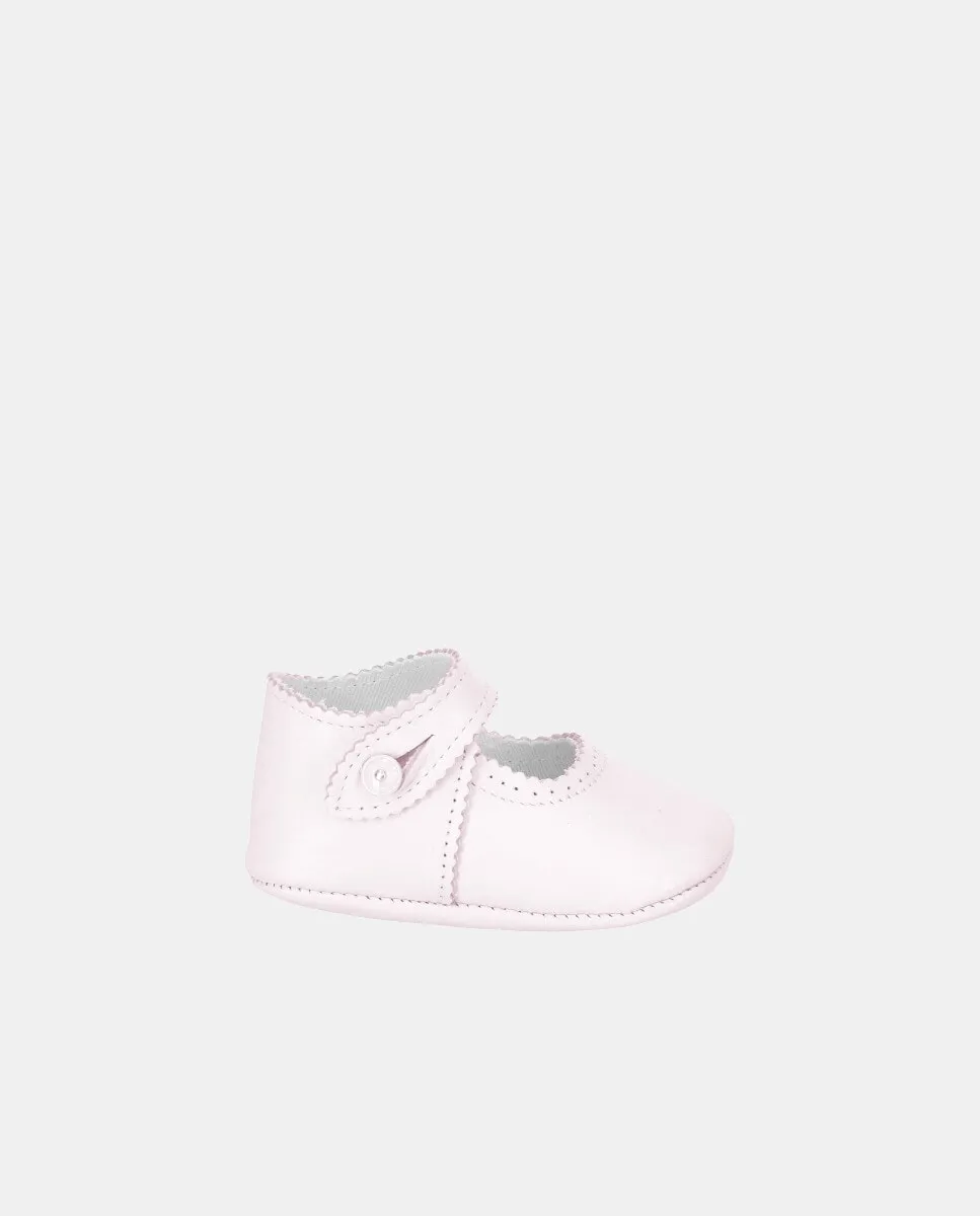 

Высокие детские туфельки Merceditas из кожи розового цвета Martín Aranda