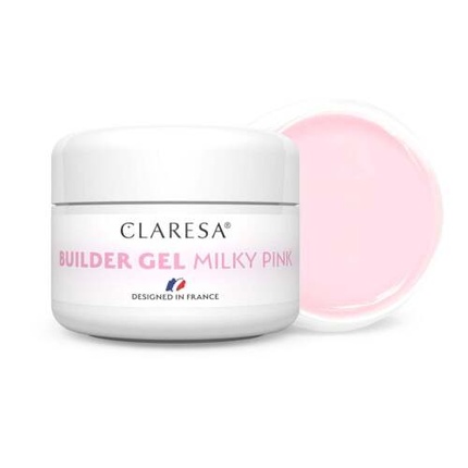 

Профессиональный гель для наращивания ногтей молочно-розовый 25 г Claresa