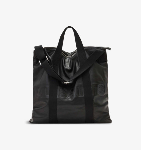 

Кожаный рюкзак с тисненым логотипом Kei Allsaints, черный