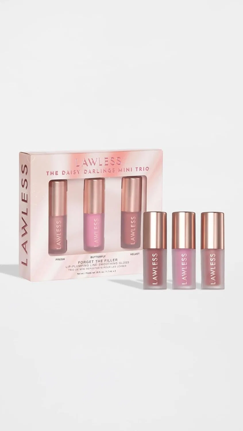 Набор мини-блесков для губ Lawless The Daisy Darlings 3 шт., оттенки Fresh, Butterfly, Velvet, 0.05 fl oz — фото 2