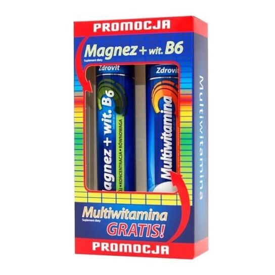 

Здровит, Магний+Вит.В6, мультивитамины, 24+20 таблеток Natur Produkt
