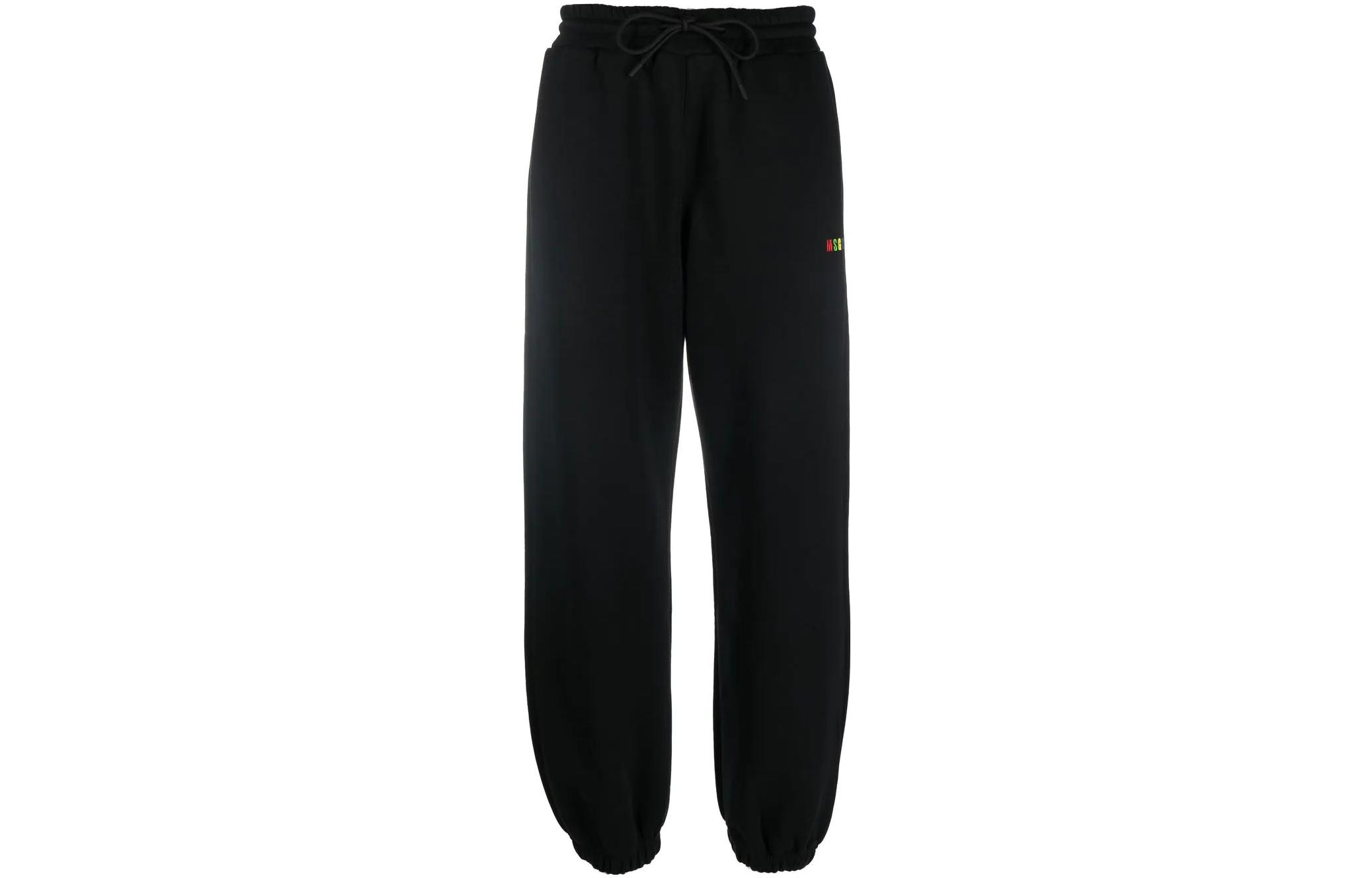 

MSGM Вязаные спортивные штаны женские черные