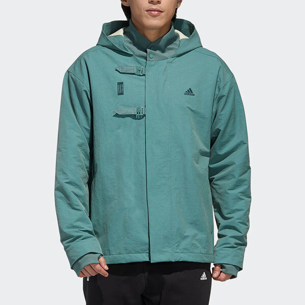 Куртка adidas Sports Hooded Jacket Men Green, зеленый — фото 3