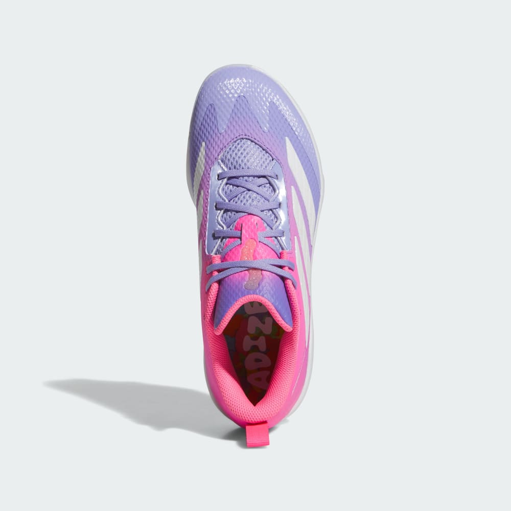 Бутсы Adidas Adizero Instinct 2.0 Candy TPU Cleats, цвет Lucid Pink/Cloud White/Light Purple — фото 2
