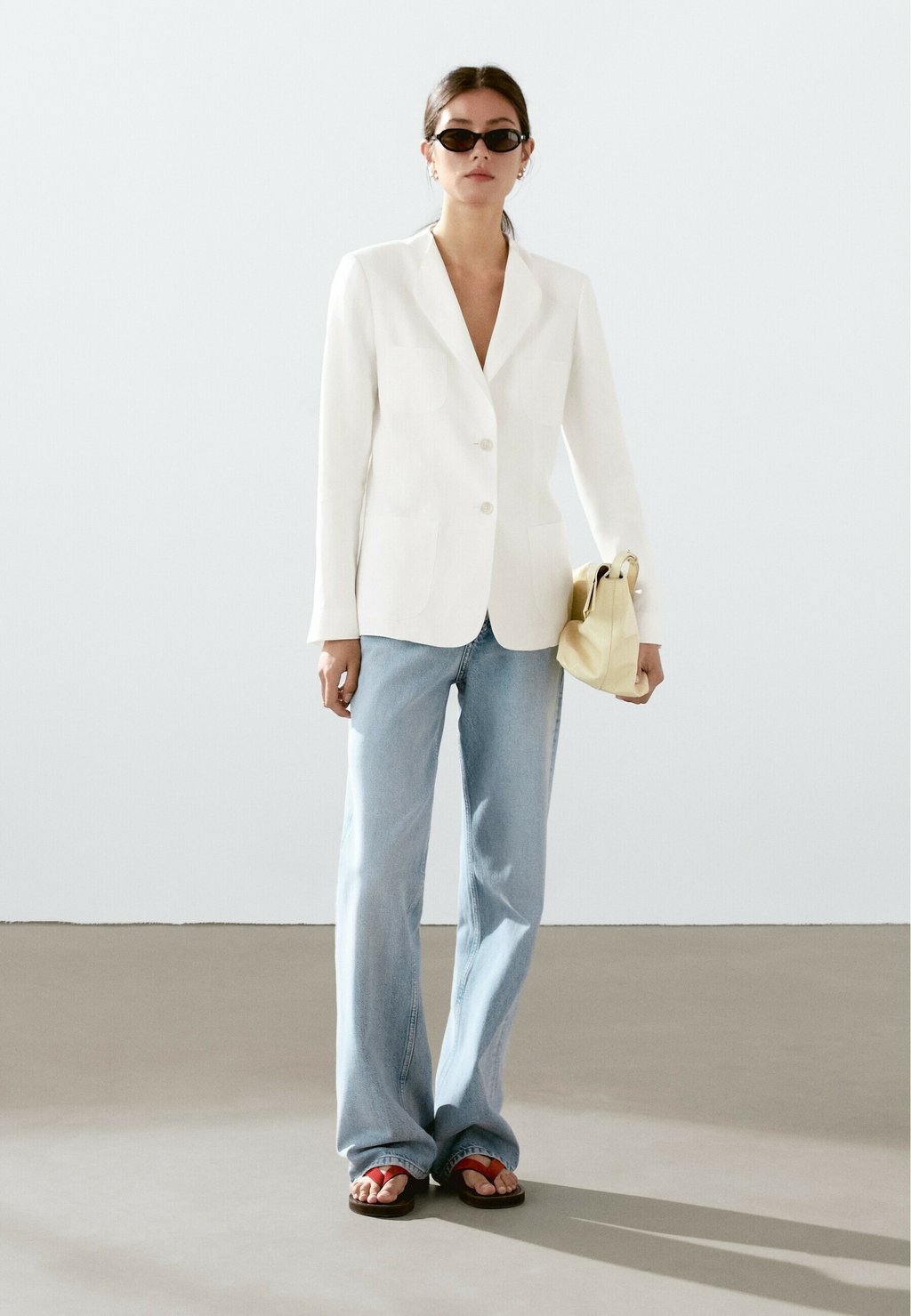 

Блейзер Massimo Dutti, белый