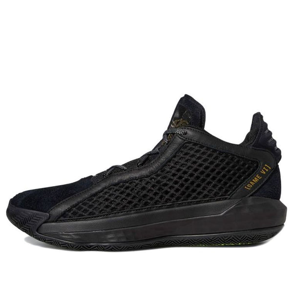 

Кроссовки dame 6 leather 'black gold' Adidas, черный