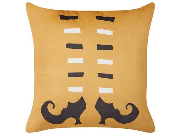 

Декоративная подушка Beliani COVASNA, 45x45x45 см цвет schwarz/orange/weiß