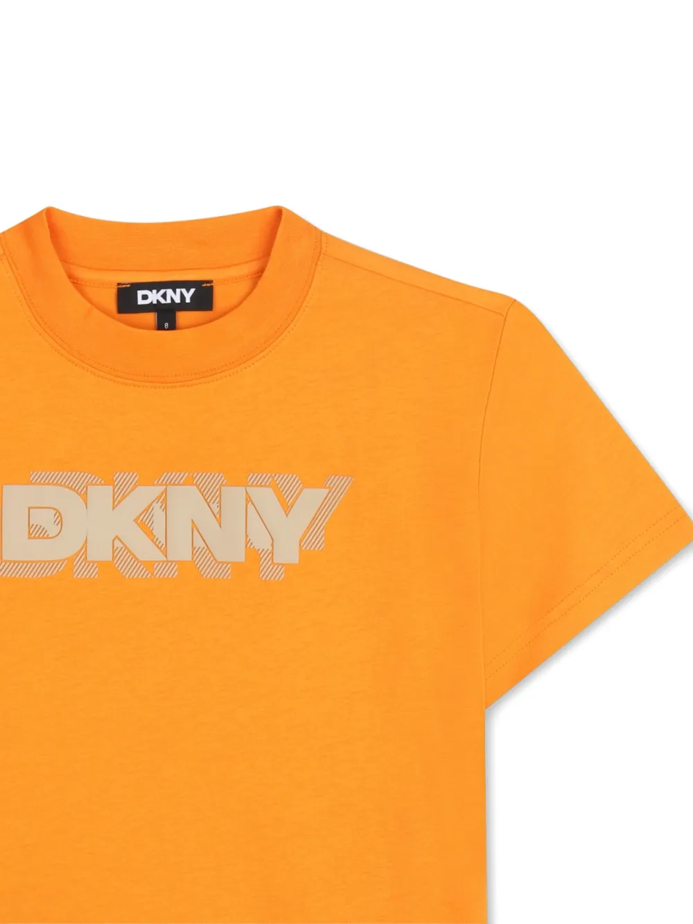 Футболка с логотипом Dkny Kids, оранжевый — фото 3