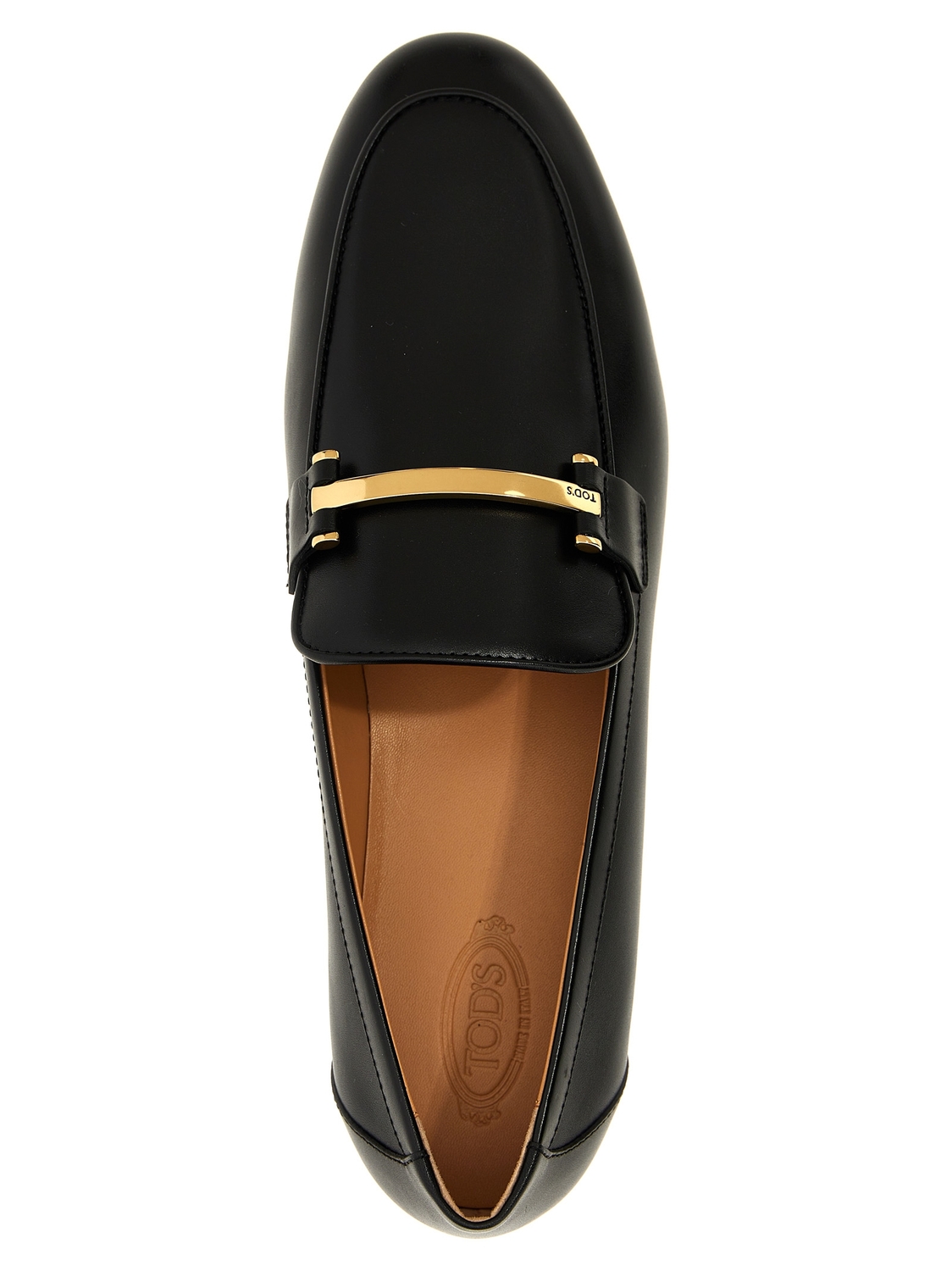 Лоферы с металлической пряжкой TOD'S, черный — фото 4
