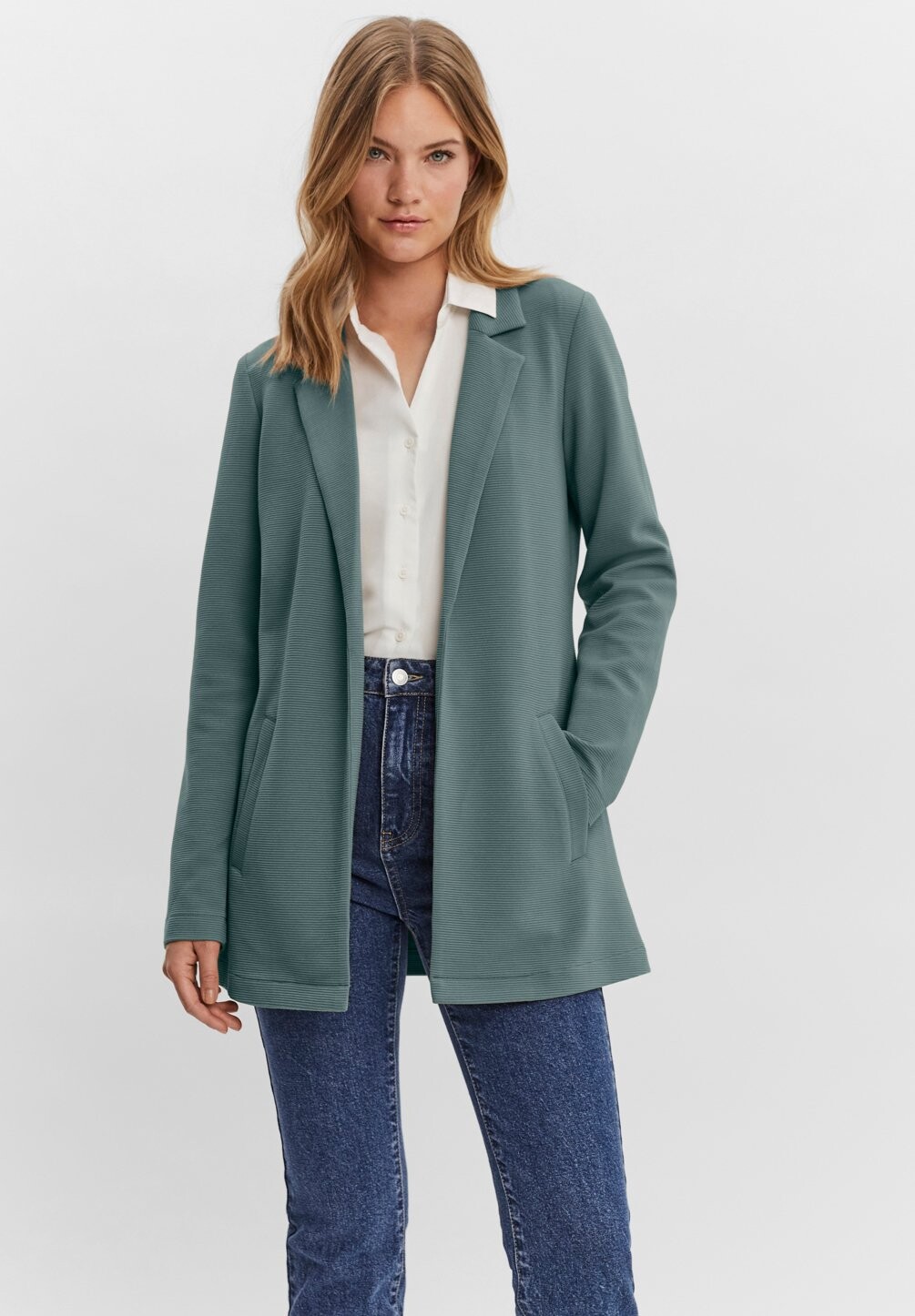 

Блейзер Vmeverlea Short Jacket Vero Moda, цвет laurel wreath