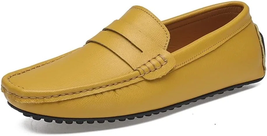 Мужские лоферы, натуральная кожа, Penny Loafer, золотой PUGHGAETZF