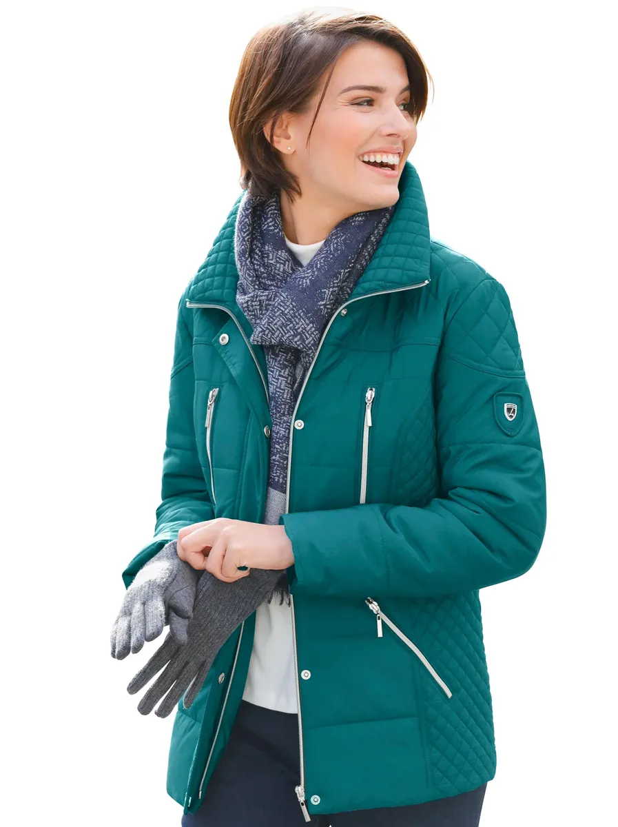 

Повседневного образа: стеганая куртка, без капюшона Casual Looks, зеленый