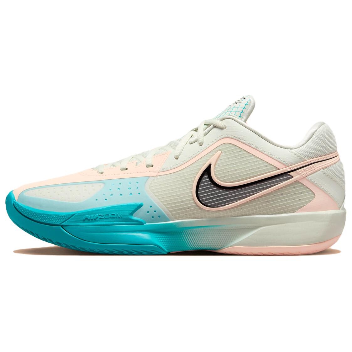 

Баскетбольные кроссовки Air Zoom GT Cut CROSS мужские с низким верхом цвета арктический оранжевый/сине-зеленый/серо-белый Nike