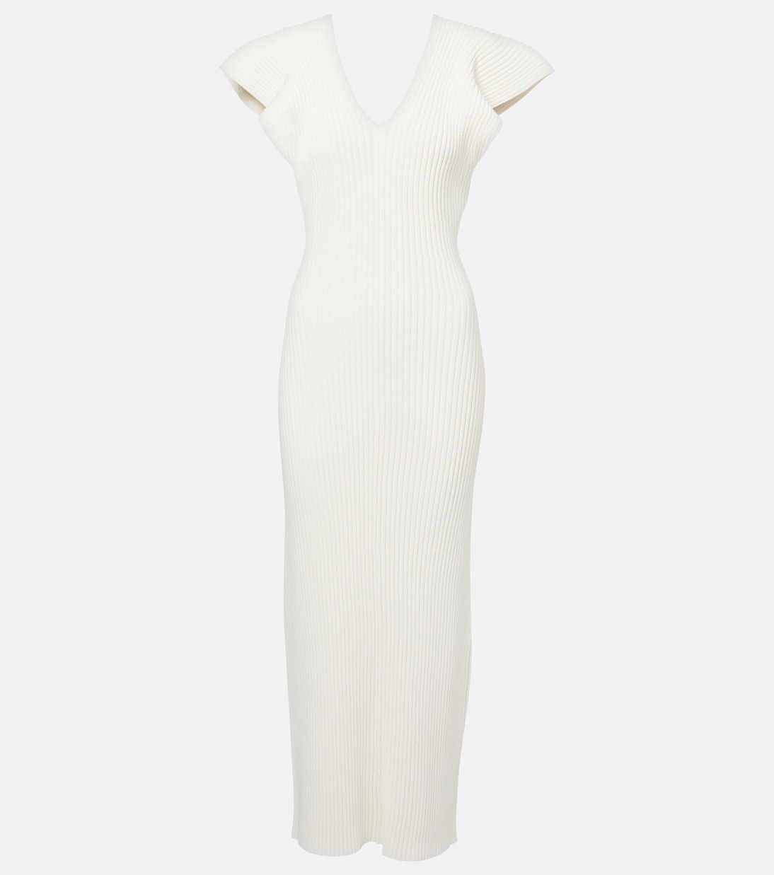 

Коктейльное платье Trey из ребристой ткани Altuzarra, Natural White