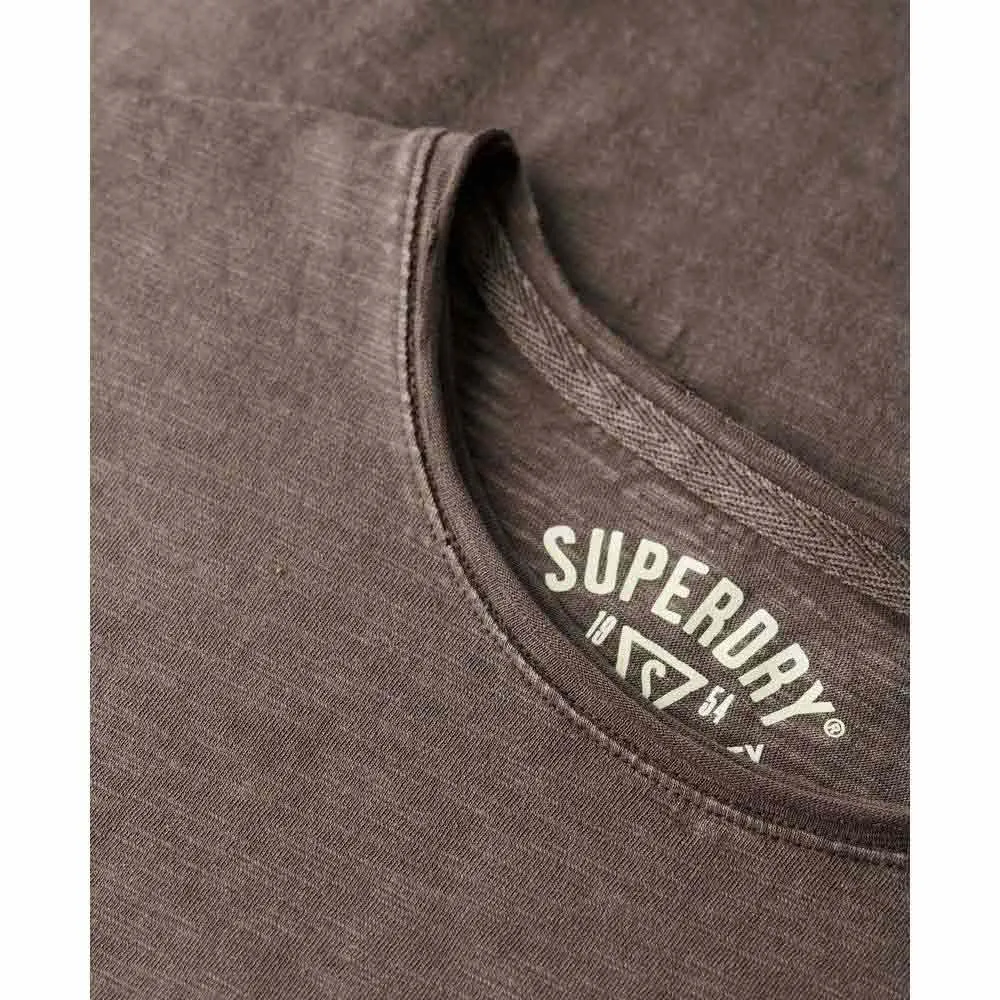 Футболка с коротким рукавом Superdry Raw Edge Slub, серый — фото 4