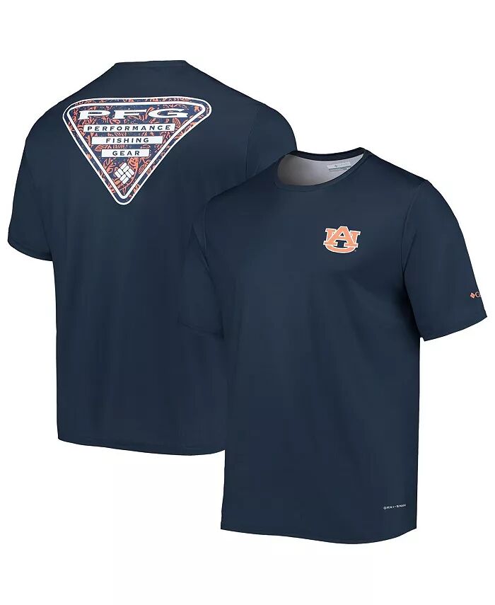 

Футболка мужская темно-синяя Auburn Tigers Terminal Tackle Omni-Shade Columbia