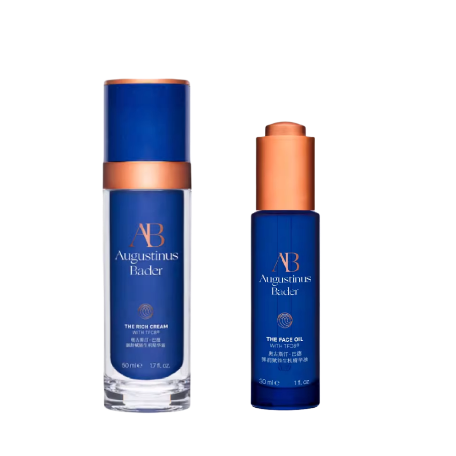 

Augustinus Bader Набор для ухода за кожей Blue Gold Cream+Blue Gold Oil увлажняет и питает 50мл+30мл