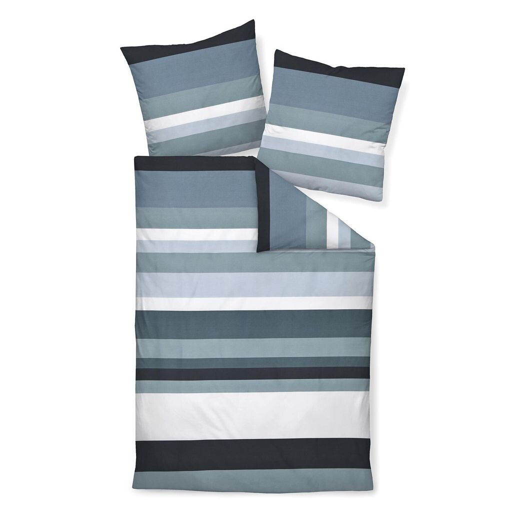 

Комплект постельного белья из сатина Janine Design Mako дизайн J.D. 87078 цвет жемчужно-синий деним-02 размер 240х220+2х80х80 см Original Janine
