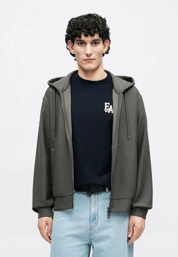 Толстовка на молнии Emporio Armani, Grey — фото 3