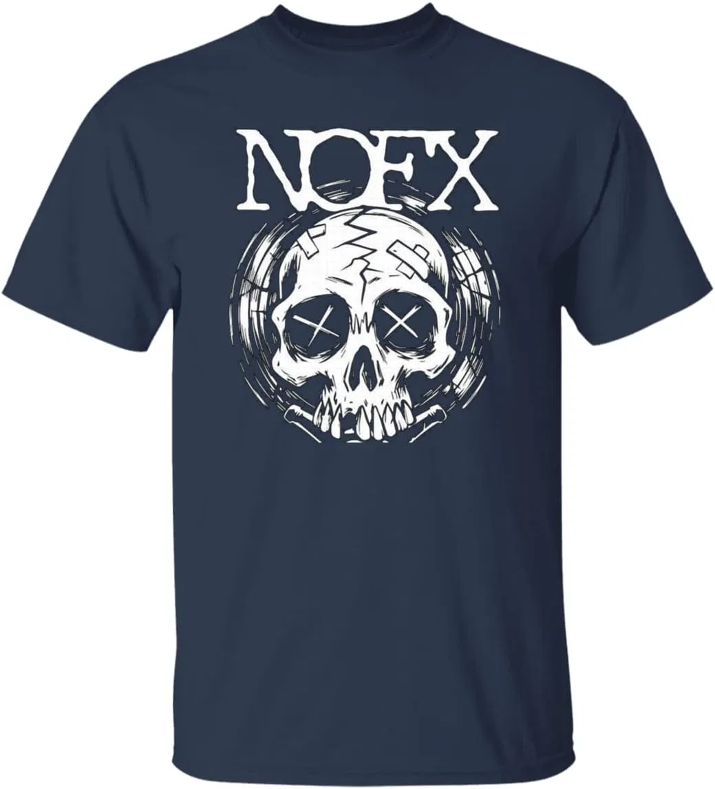 Футболка NOFX с черепом, толстовка NOFX с большим черепом, футболки из экологически чистого хлопка с принтом