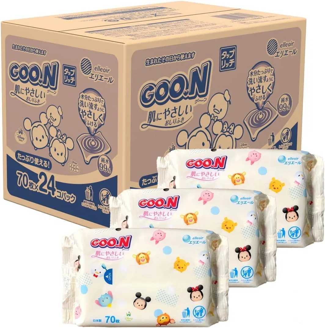 Средство для снятия макияжа — Салфетки для снятия макияжа Goon Skin Friendly Wipes 1680 листов (24 упаковки по )
