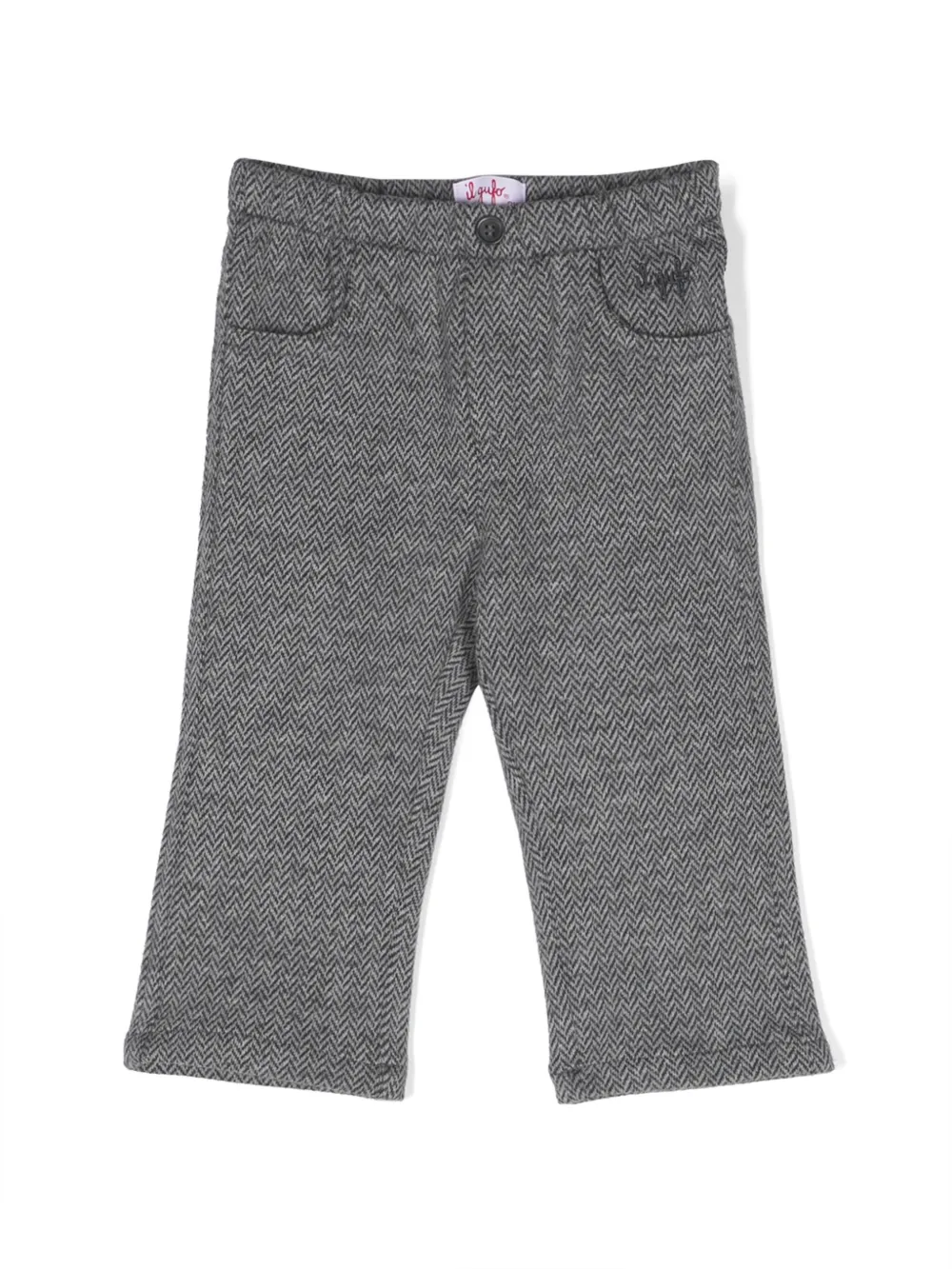 

Брюки в ломаную клетку Il Gufo, серый