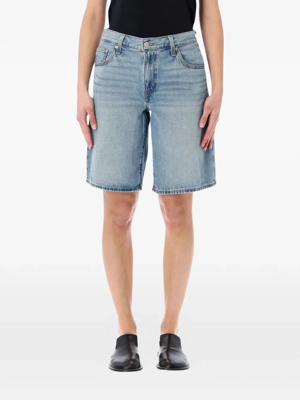 Широкие джинсовые шорты в стиле "папа" Levi'S, синий