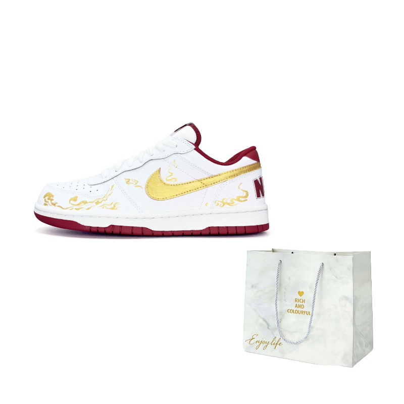 

Nike Кроссовки для скейтбординга Big Auspicious Clouds In The Year Of The Horse, кожаные, устойчивые к истиранию, дышащие, низкие