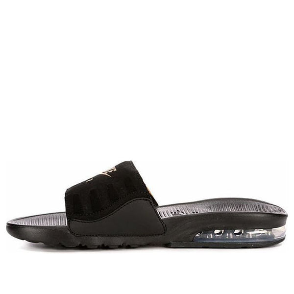 

Тапочки air max camden slide 'black metallic gold' Nike, черный