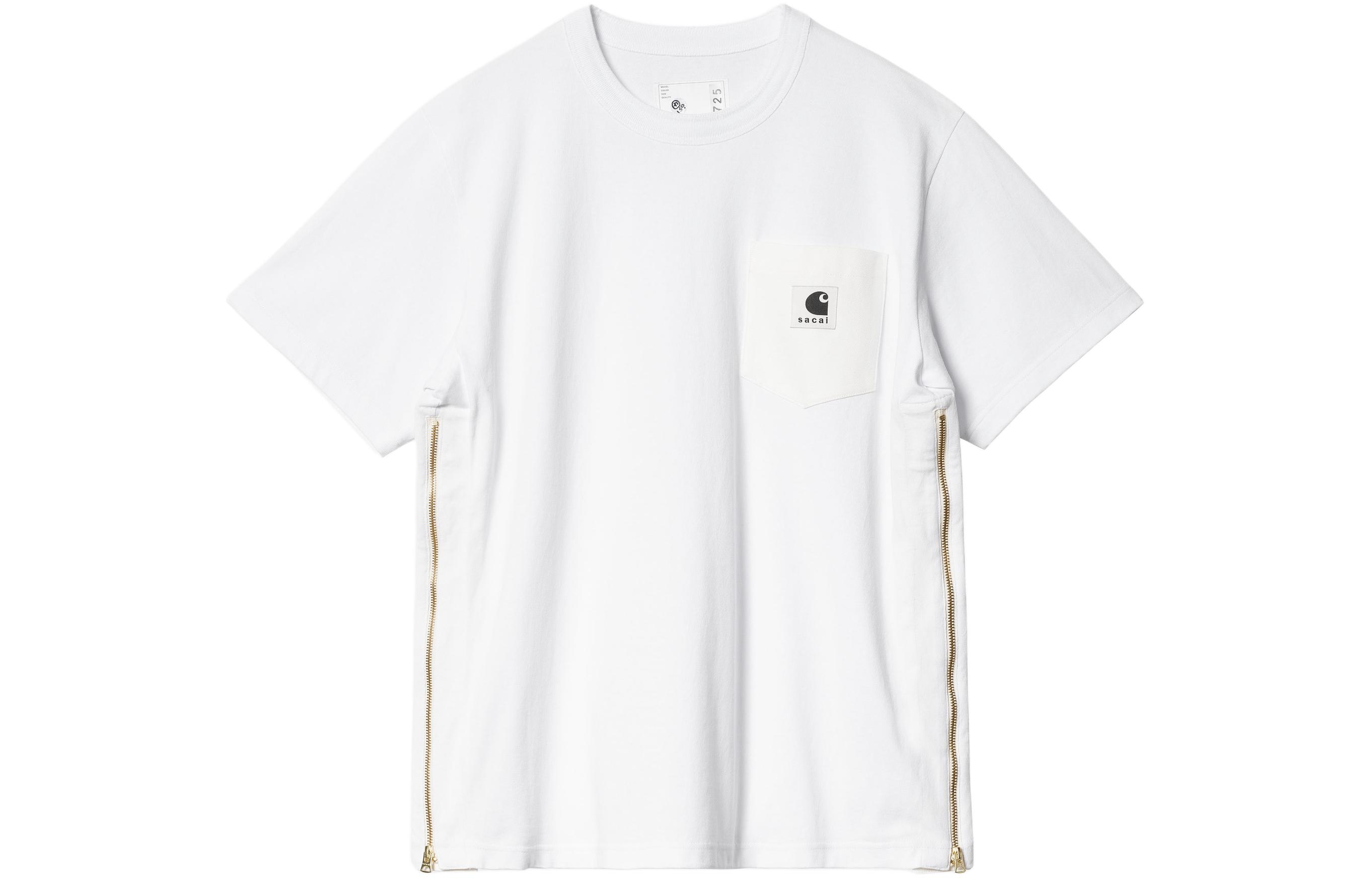 

Sacai Футболка Carhartt Wip X Carhartt WIP Co-branded SS24, белые, унисекс