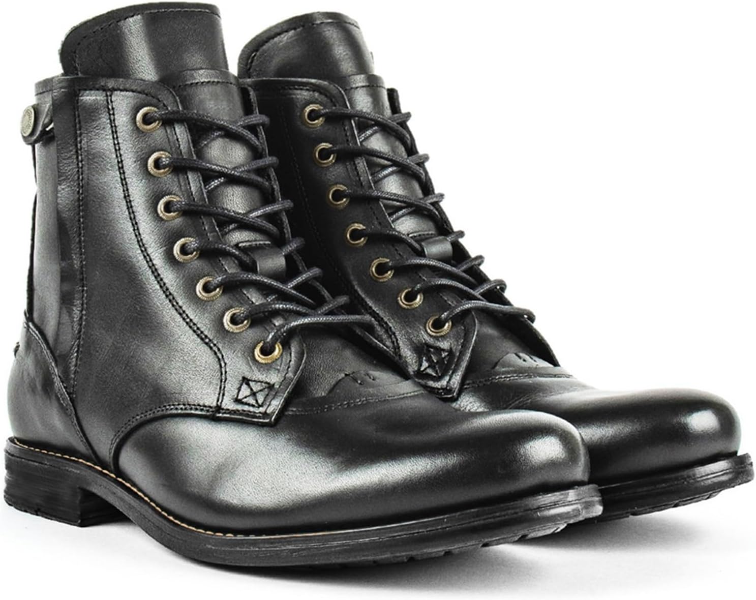 

Вестерн ковбойские сапоги для мужчин - мужские ботинки с квадратным носком Челси, укороченные ковбойские сапоги для мужчин, повседневные ретро стильные ботинки, повседневные мужские ботинки Dmgyck, черный