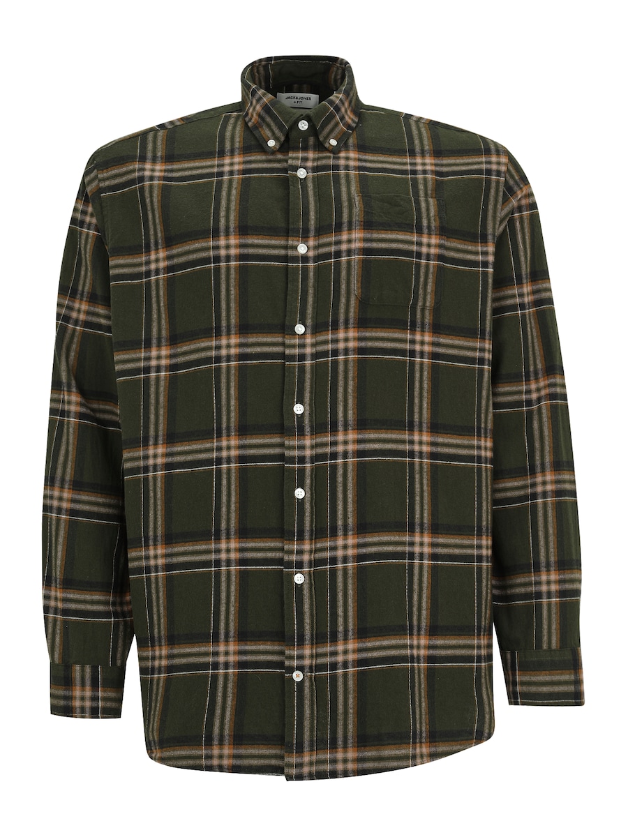 

Рубашка на пуговицах Comfort fit Jack & Jones Plus JJEClassic, Fir
