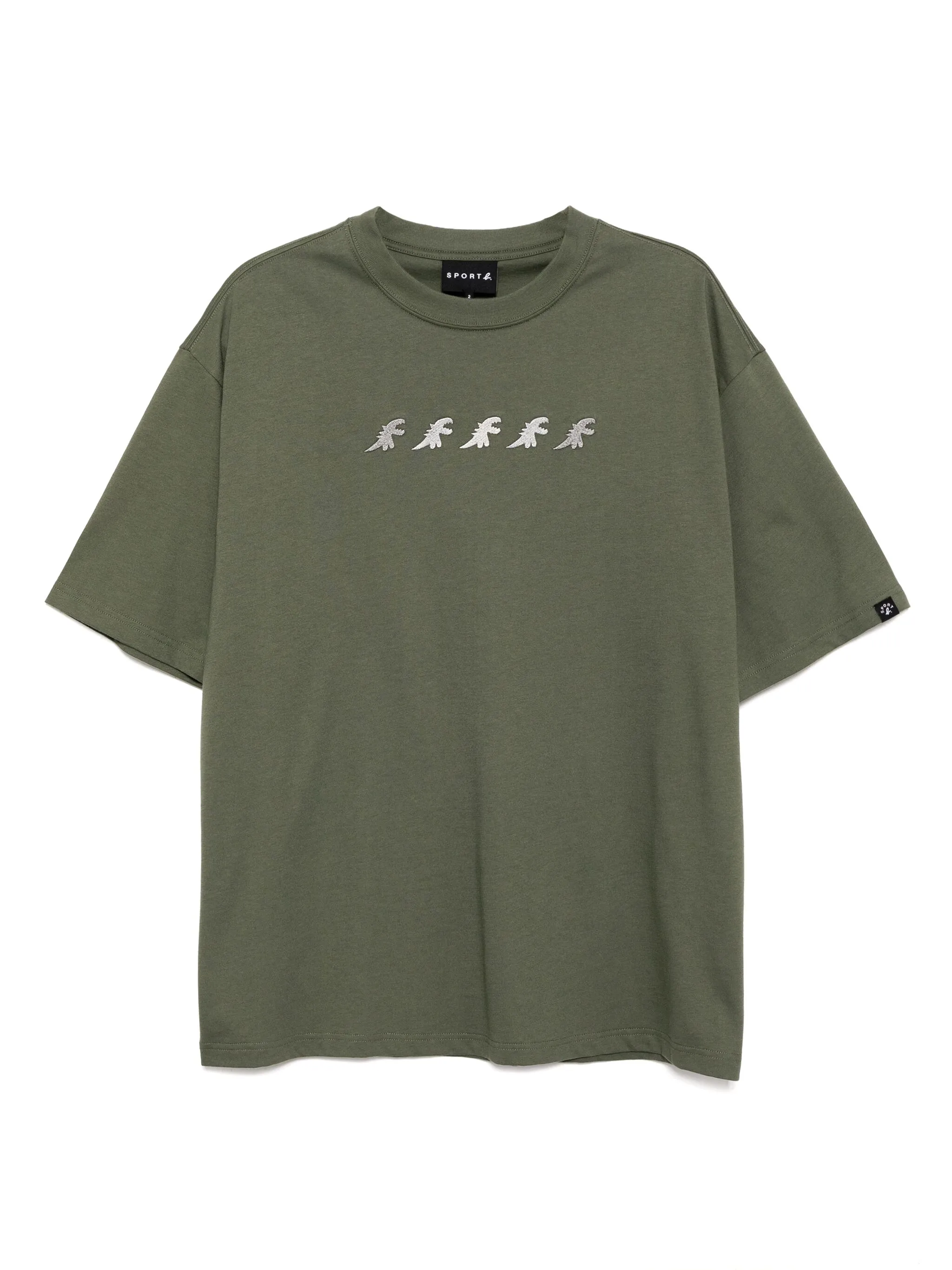 

Футболка с вышивкой Dino Sport B. By Agnès B., зеленый