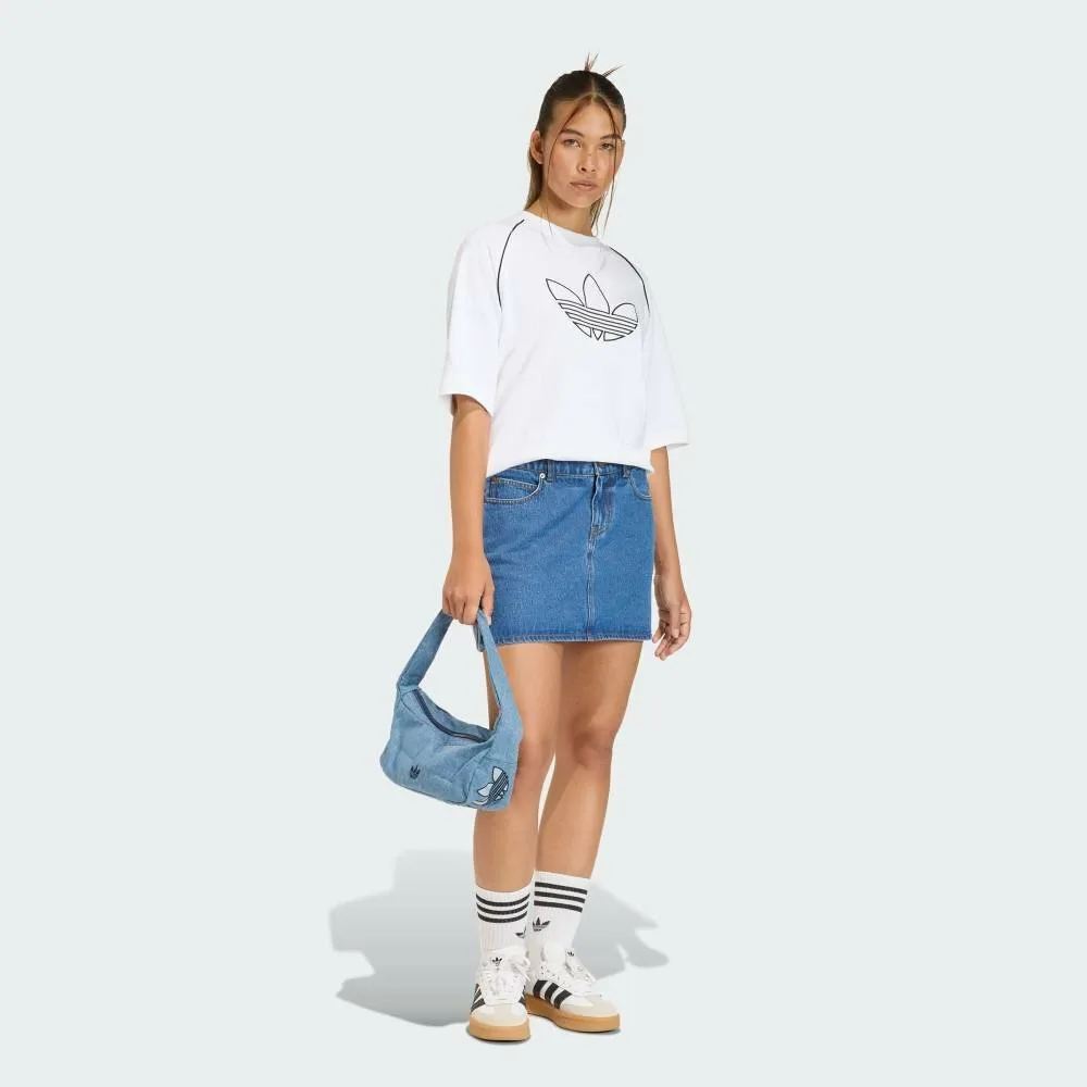 Джинсовая юбка Adidas с тремя полосками Adidas, multi — фото 3
