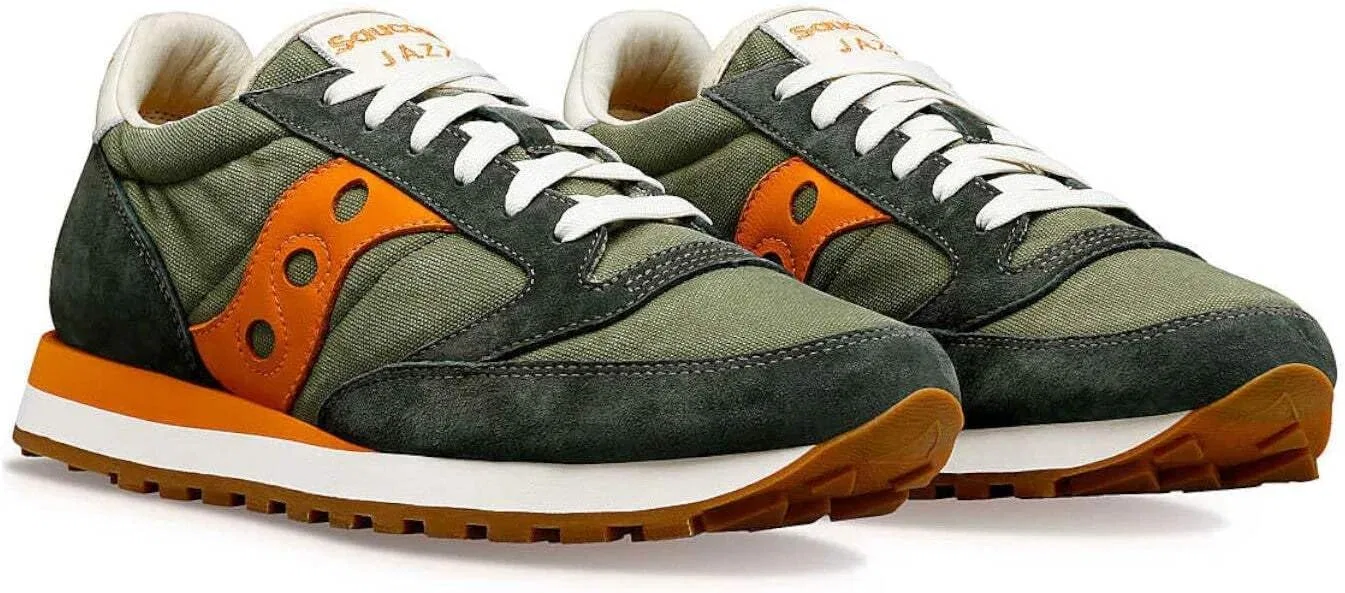 Мужские кроссовки Saucony Jazz Original, цвет хаки/оранжевый — фото 3