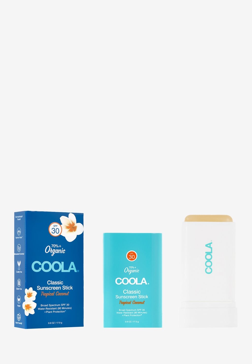 

Солнцезащитный крем CLASSIC SUNSCREEN STICK SPF 30 TROPICAL COCONUT Coola